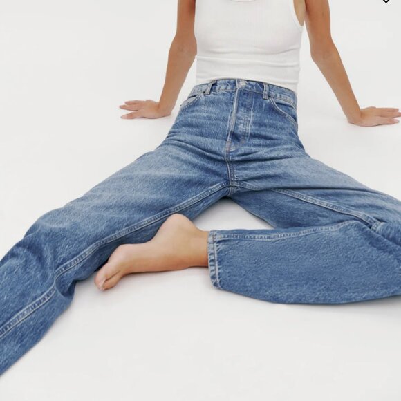 Reformation Cynthia High Rise Blue Jeans - Picture 2 of 7